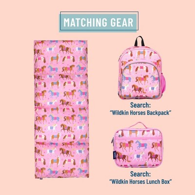 Pink Horses Cotton Polyester Kids Pillow Lounger