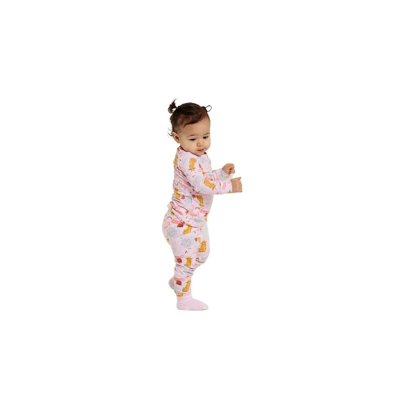 Sleep On It Infant & Toddler Girls 2-Piece Super Soft Jersey Snug-Fit Pajama Set with Matching Socks, 3 of 6
