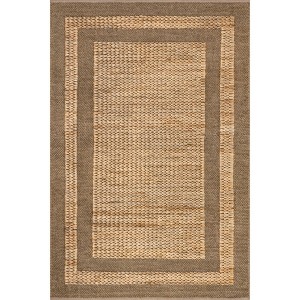 Nuloom Linnett Farmhouse Bordered Jute Indoor Area Rug - 1 of 4