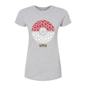 Women's - Pokémon - Pokeball Pikachu Fitted Graphic T-Shirt - 1 of 3