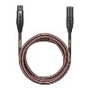 Clef Audio Labs XLR Male to XLR Female, Black Zinc Alloy Shell/Grey Copper Braided - 6 Feet - 3 of 4