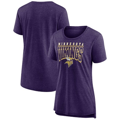 NFL Minnesota Vikings Women's Authentic Mesh Short Sleeve Lace Up V-Neck  Fashion Jersey - S