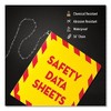Avery UltraDuty Safety Data Sheet Binders with Chain, 3 Rings, 2" Capacity, 11 x 8.5, Yellow/Red - 2 of 4