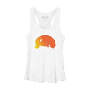 Women's Design By Humans Halloween witch silhouette By InfaredDesigns Racerback Tank Top - 1 of 3
