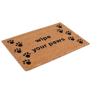 BirdRock Home Wipe Your Paws Coir Doormat - 24 x 36" - 1 of 4