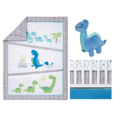 Sammy and Lou Dinosaur Pals Crib Bedding Set - 4pc