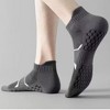 Alilang Men's Cushioned Low Cut Grip Socks 5-Pack with Arch Support and Breathable Mesh Panels - 2 of 4
