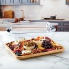 Attop Build-A-Board Bamboo Cutting Board with Single Storage Compartment, Clear Locking Lid, Black Handles - 3 of 4