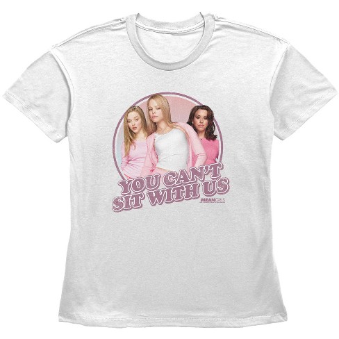 Women's Mean Girls You Can't Sit With Us Portraits T-shirt - White ...