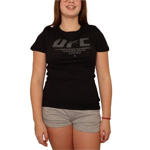 Reebok Womens Break Barriers Graphic T-Shirt, Black, Large - 1 of 4