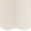 Springcrest Set of 2 Scalloped Empire Lamp Shades White Small 4" Top x 6" Bottom x 5.5" High Candle Clip Harp and Finial Fitting - 2 of 4