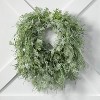 Sullivans Frosted Fern & Cone Artificial Wreath 24"H Green - 3 of 4