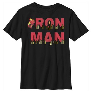 Boy's Marvel Flying Iron Man T-Shirt - 1 of 4