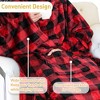 Catalonia Adult Wearable Fleece Blanket Snuggie with Foot Pockets, Super Soft Micro Plush Wrap Blanket Long Robe Loungewear, Cozy Gift for Woman Man - 3 of 4