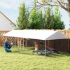 PawHut Outdoor Dog Kennel, Heavy Duty Large Dog Kennel Outside with Waterproof Roof, Secure Latch, Dog Run for Backyard - 3 of 4