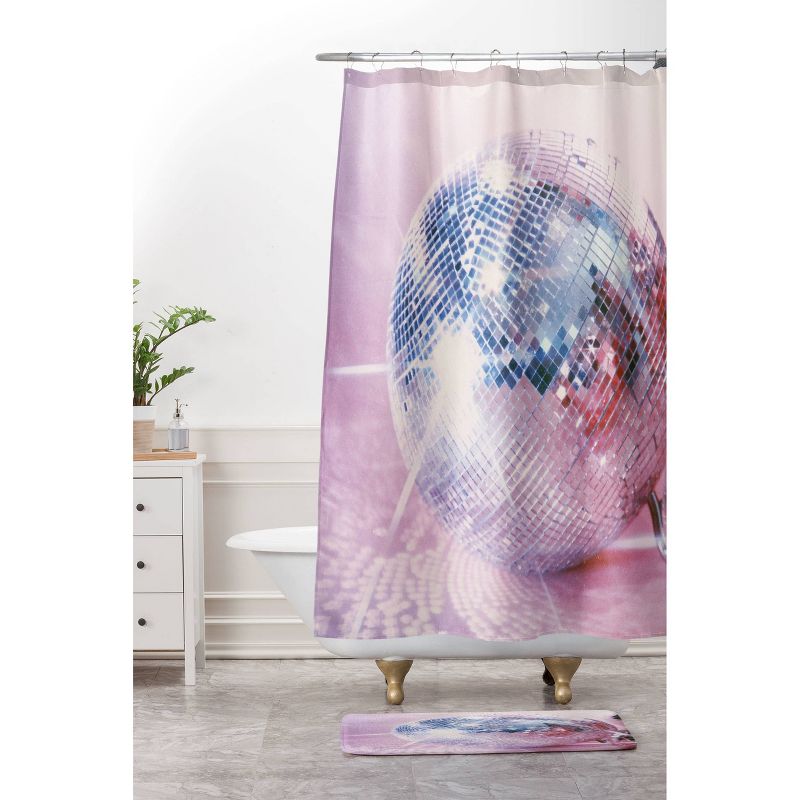 Samantha Hearn Disco Ball Shower Curtain Pink - Deny Designs, 4 of 5