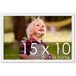 PosterPalooza | 15x10 Wood Frame with UV Acrylic, 6 Finishes: Black, White, Bronze, Silver, Wood, Mahogany - 1 of 4