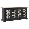 Galano Heron 59.1 in. 4 Door TV Stand Fits TV's up to 65 in. in Dusty Gray Oak, Ivory, Ivory with Knotty Oak, Black with Knotty Oak - 3 of 4