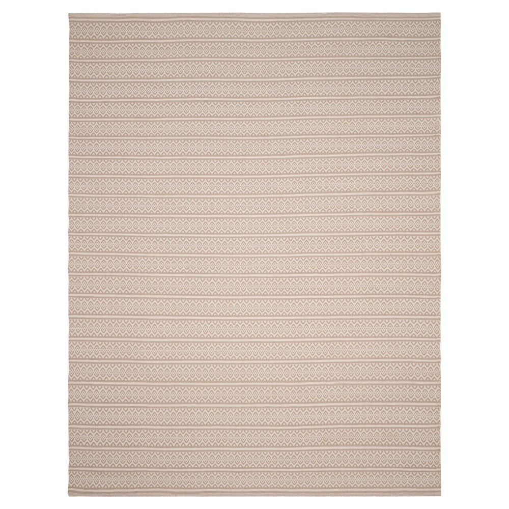 8'x10' Ivory/Gray Geometric Woven Area Rug - Safavieh
