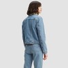 Levi's® Women's Original Sherpa Long Sleeve Trucker Jacket - Divided Blue - image 3 of 3