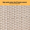 Hrinhom 18"W Flip-Top Rattan Laundry Hamper with Removable Bag and Wheels - 4 of 4