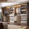 Aheaplus 4-9Ft Closet System with 4 Wooden Drawers and 4 Rods - 3 of 4