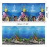 Unique Bargains Aquarium Background Poster Double-sided Aquarium Fish Tank Background Decorative Paper Sticker 1 Pc - 4 of 4
