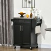 NicBex 1 Drawer Rolling Kitchen Island Cart with Cabinet and Stainless Steel Countertop,Kitchen Island with Spice Rack,Island Table for Kitchen - 2 of 4
