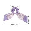 Unique Bargains Women's Classic Grace Bow Hair Ties 2.76" Diameter Purple 1 Pc - 4 of 4
