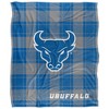 University At Buffalo Campus Plaid Spirit Silky Touch Super Soft Throw Blanket 50x60 - 2 of 4