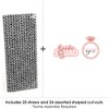 Big Dot of Happiness Bride Squad - Paper Straw Decor - Rose Gold Bridal Shower or Bachelorette Party Striped Decorative Straws - Set of 24 - 3 of 4
