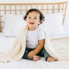 Makemake Organics GOTS Certified Organic Cotton Knit Soft Cotton Throw Blanket Large (50x60, Vanilla) - 4 of 4