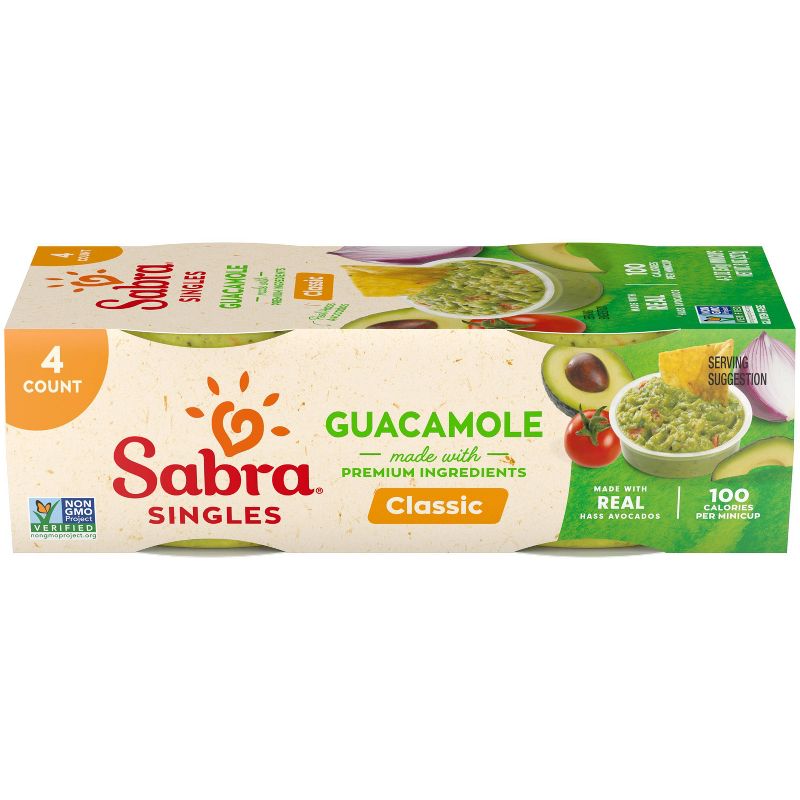 Sabra Classic Guacamole Singles - 8oz/4ct, 3 of 9