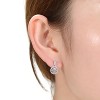 Guili 14K Gold Plated Emerald Cubic Zirconia Stud Earrings – Luxurious, Vibrant & Elegant. Perfect for Any Look, Special Occasions & Gifts! - 2 of 3