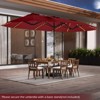 Tangkula 15.5 FT Double-sided Patio Umbrella w/ Solar Lights Outdoor Twin Size Umbrella - 3 of 4