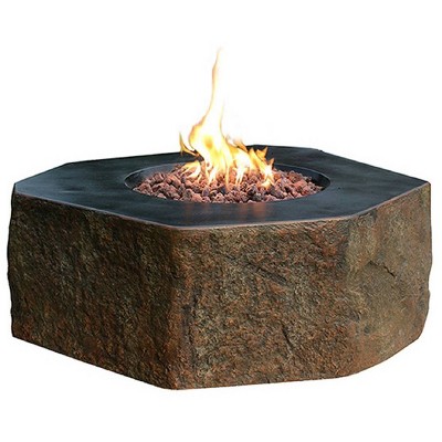 Columbia 42" Natural Gas Fire Pit Outdoor Backyard Patio Heater - Elementi