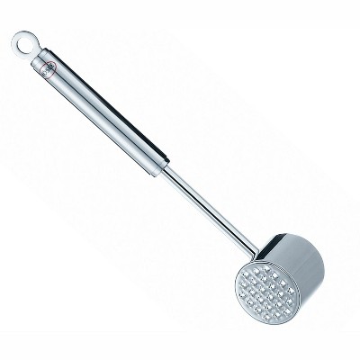 11-Inch Silver Stainless Steel Meat Tenderizer Hammer