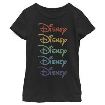 Girl's Disney Rainbow Stack T-Shirt