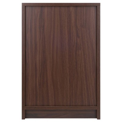 Transitional Cocoa Brown 2-Drawer Rectangular Accent End Table