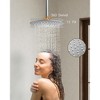 YAWWALK Ceiling Mount 10 and 6 in. Dual Round Shower Head and Handheld Shower Head - 4 of 4