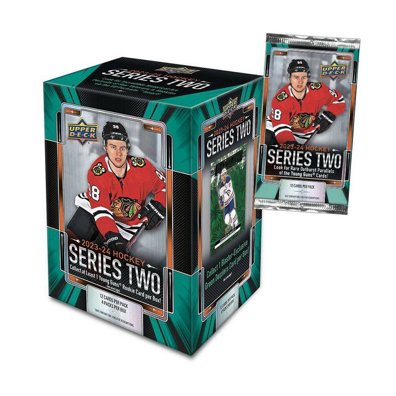 2023-24 Upper Deck NHL Series Two Hockey Trading Card Blaster Box, 2 of 4