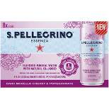 S.Pellegrino Essenza Dark Morello Cherry & Pomegranate Flavored Mineral Water - 8pk/11.15 fl oz Cans