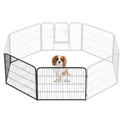BestMassage Dog Playpen 24/32/40 Inch Heavy Duty Playpen Pen Dog Fence Dog Kennel with Doors Indoor Outdoor Pet Exercise Pen Puppy Playpen