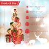 Costway 15 Stacked Pre-Lit Gift Box Tower 67'' Lighted Present Decoration with 450 Lights - 3 of 4