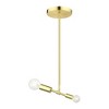 Livex Lighting Blairwood 1 - Light Pendant in  Satin Brass - 2 of 4