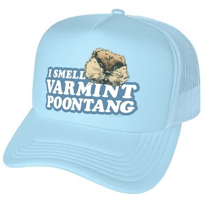 Caddyshack I Smell Varmit Foam Trucker Cap Light Blue - 1 of 4