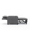 Lyngins Pull-Out Sleeper Sofa Bed with USB Ports & Cup Holders,Convertible Sofa Chair– 3-Recline Angles, Couch for Living Room/Dorms, Futon Chair Bed - 4 of 4