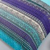 Boho Quilt King Size, Blue Purple Bohemian Bedspread, Lightweight Microfiber 103x90 3 Pieces - 4 of 4