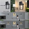 C Cattleya 11.75in Matte Black Motion Sensor Outdoor Wall Sconce,Dusk to Dawn Porch Light with E26 Base Socket - 4 of 4