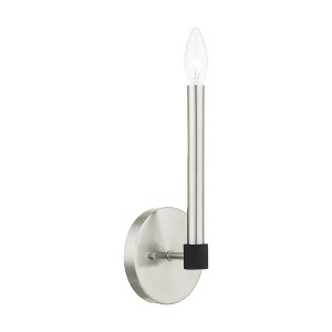 Livex Lighting Karlstad 1 - Light Wall Light in  Brushed Nickel - 1 of 1